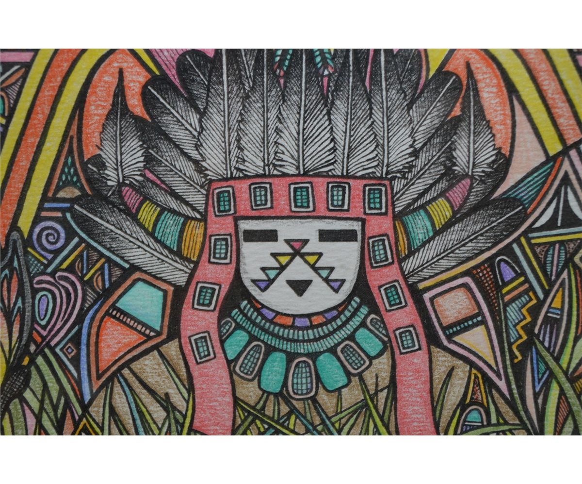 Hopi Rabbit Drawing ORIGINAL HOPI DRAWING