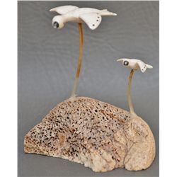 NORTH WEST COAST IVORY SCULPTURE