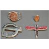 Image 1 : TWO PINS, AND BRACELET AND RING