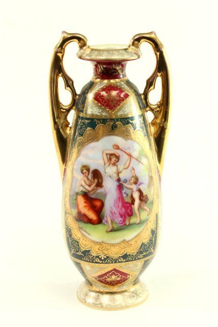 2 Pair Austrian Vases