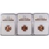 Image 1 : ( 3 ) 1957-D LINCOLN CENTS, NGC MS-66 REDS!