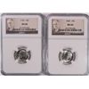 Image 1 : 1959 AND 1960 ROOSEVELT DIMES, NGC MS-66
