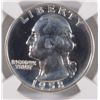 Image 2 : 1958 WASHINGTON QUARTER, NGC PROOF-67