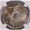 Image 3 : 1955 FRANKLIN HALF DOLLAR, NGC MS-65 FBL  BEAUTIFUL COLORS!