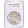 Image 2 : 1881-S MORGAN DOLLAR MS-62