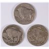 Image 2 : (3) 1917-D BUFFALO NICKELS