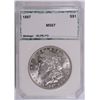 Image 1 : 1887 MORGAN DOLLAR PCI MS-67 !!!
