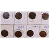 Image 1 : (8) 1889 INDIAN HEAD CENTS
