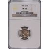 Image 1 : 1865 THREE CENT NICKEL NGC MS-63