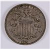 Image 1 : 1867 SHIELD NICKEL VF-30
