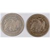 Image 2 : 1875 AND 1876 SEATED HALF DOLLARS, SOLID GOODS