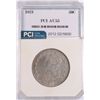 Image 1 : 1823 BUST HALF DOLLAR, PCI AU-55  WHITE!