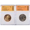 Image 1 : 1979 SUSAN B ANTHONY DOLLAR & 2004-S PROOF SACAGEWEA DOLLAR SGS 70'S