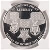 Image 2 : 2011 MEDAL OF HONOR COMMEN PROOF DOLLAR NGC PF-70 UC