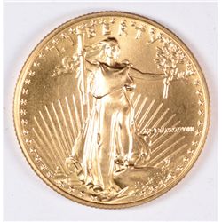 1988 $25 GOLD AMERICAN EAGLE GEM BU (RARE)