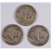 Image 2 : (3) 1916 BUFFALO NICKELS