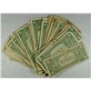 Image 2 : ( 100 ) U.S. $1.00 SILVER CERTIFICATES, LOWER  GRADE CIRCULATED