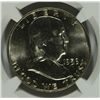 Image 2 : 1959-D FRANKLIN HALF DOLLAR, NGC MS-64 FBL