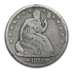 1873 Liberty Seated Half Dollar - Fine (w/Arrows)