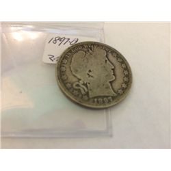 1897-O  Barber Half Dollar