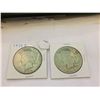 Image 1 : TWO PEACE SILVER DOLLARS, 1924, 1922-S