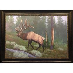 “Been Tearin’ It Up” – Original Painting, Oil on Panel by Randsom Owens