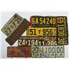 Image 1 : Collection of 11 license plates.