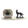 Image 1 : Art Deco mantle clock with figural German Shepard