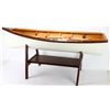 Image 1 : Miniature row boat coffee table on wood base