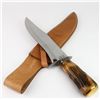 Image 1 : Large contemporary bowie knife with stag handle