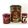 Image 1 : Collection of 3 tins includes large Sterling