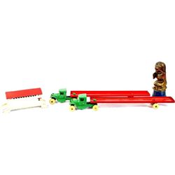 Collection of 4 cast iron toys includes 2 Arcade