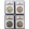 Image 1 : Collection of 4 Morgan silver dollars 1884 O,