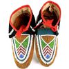 Image 1 : Eastern beaded moccasins with abstract