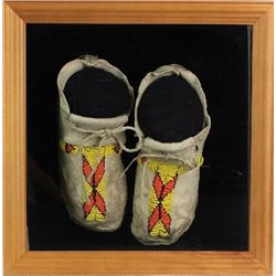 Early Plains child size moccasins