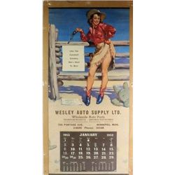 Collection of 2 calendars includes 1940 East End