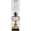 Image 1 : Antique kerosene lamp with glass font, burner