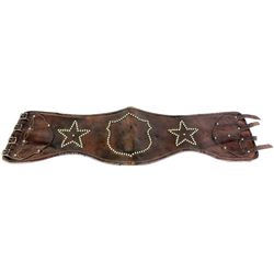 Good early leather bronc belt