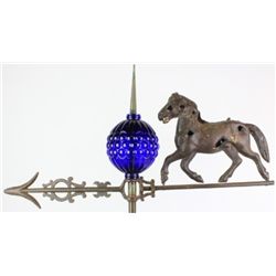 Original old weather vane lightning rod