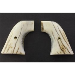Pair stag grips for Colt SA marked Jennings