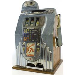 1940's Buckley 5c Criss Cross slot machine.