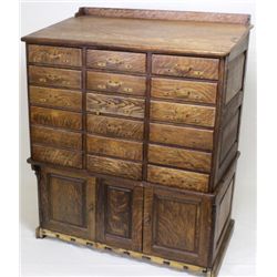 Large oak file cabinet the upper cabinet