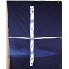 Image 2 : Early blue wool blanket with applied bead
