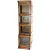 Image 1 : Stepped back 4 stack bookcase with beveled glass