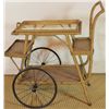Image 1 : Great Victorian wicker tea cart with removable