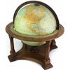 Image 1 : 1930's Rand McNally globe on desk top mahogany