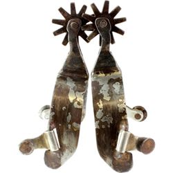 EF Blanchard Dentil NM stamped spurs