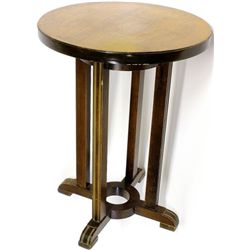 Classic Art Deco side table in mahogany