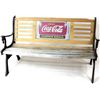 Image 1 : Coca Cola park bench with cast iron legs