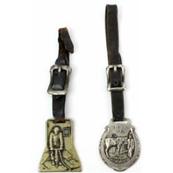 Pair of watch fobs, includes Bred in Kentucky